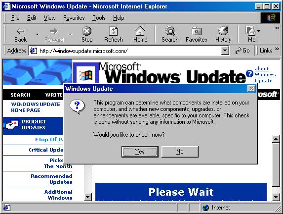 Windows 98 Internet Explorer (1998)