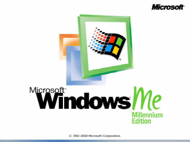Windows ME загрузочный экран (2000)