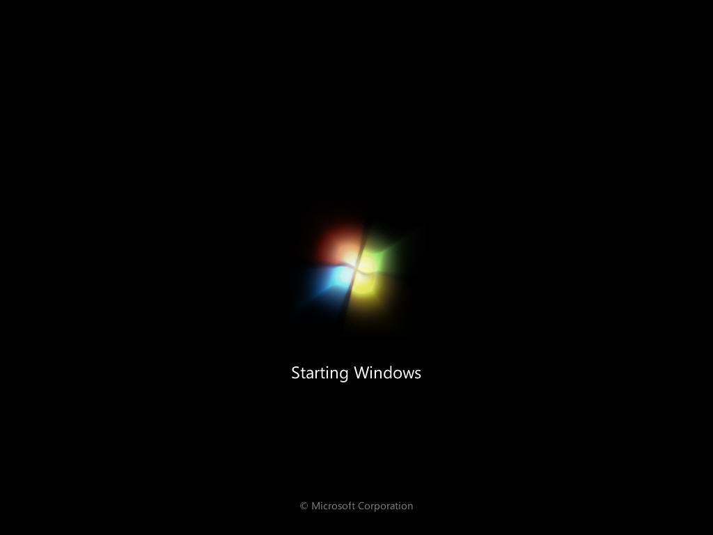 Windows 7 загрузочный экран (2009)