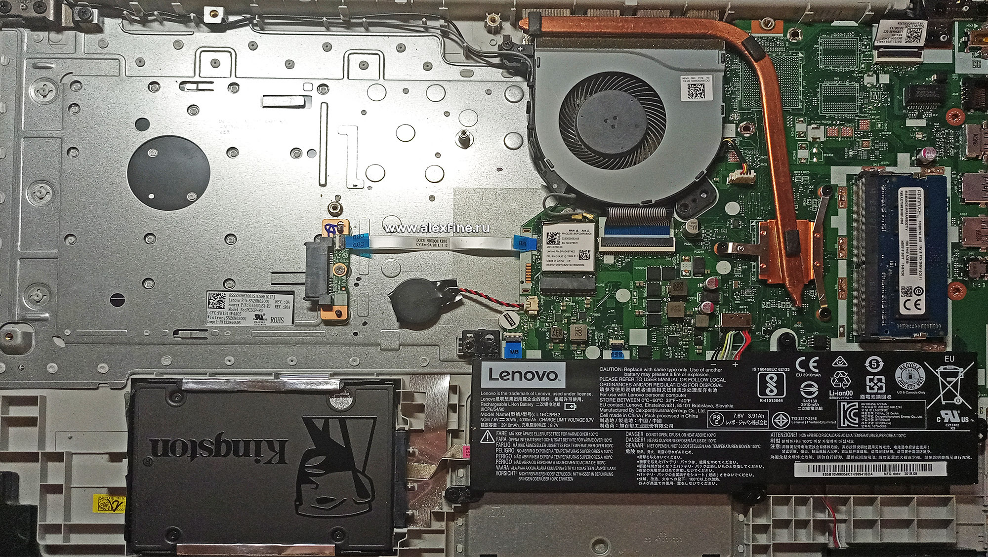 Материнская плата и аккумулятор ноутбука Lenovo 320-15