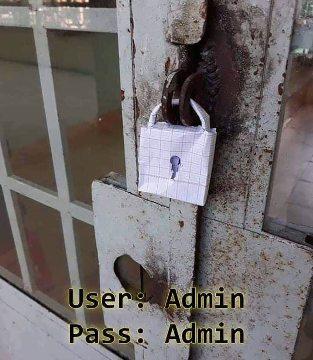 user admin password admin